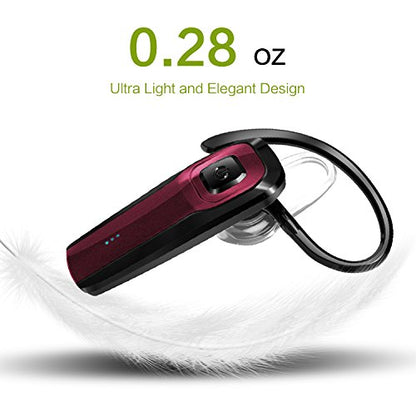 TOORUN M26 Red Bluetooth Earpiece Wireless Technology 5.1 Audio Driver Dynamic In Ear Headset