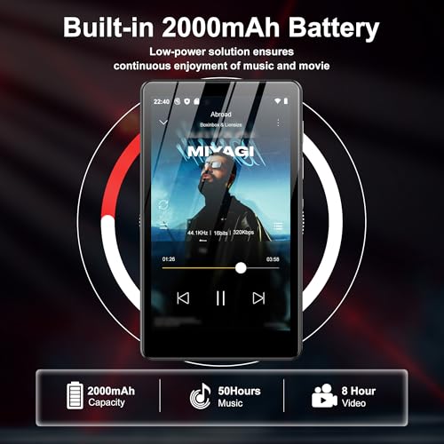 SWOFY 80GB M503Pro Digital Audio Player 4 Inch LCD Touch Screen Bluetooth USB Wi-Fi