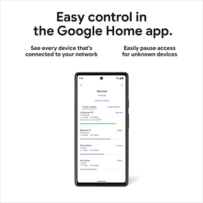 Google Nest WiFi Pro - Model G6ZUC - Wi-Fi 6E - 500Mbps Upstream - Mesh Network - Snow