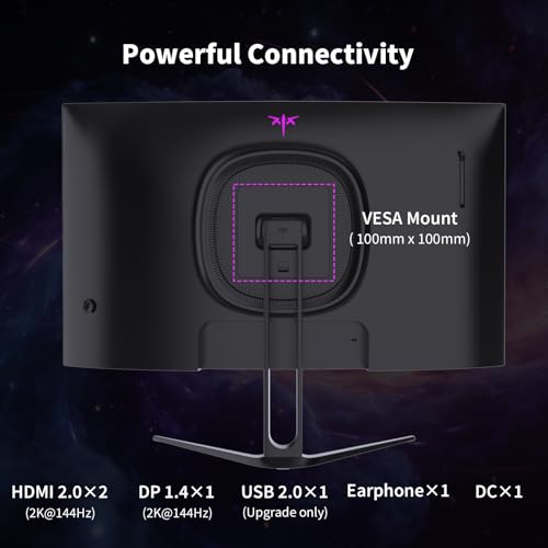 KTC H27S5C 27 Inch QHD 2560x1440 144Hz LCD Curved Monitor