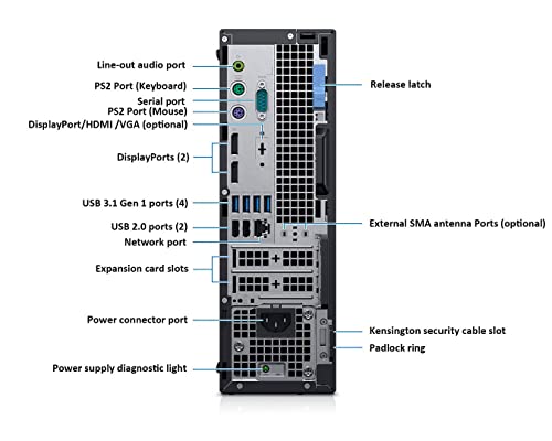 Dell OptiPlex 7070 SFF i7-9700 3.0GHz 3840 x 2160 Computer Tower