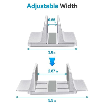 JARLINK 6x6.07x1.75 in Adjustable Vertical Laptop Stand Model CA012S