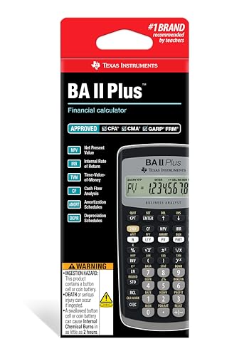 Texas Instruments Medium IIBAPL/TBL/1L1/C Financial Calculator