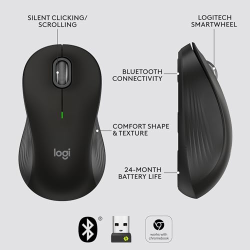 Logitech M550 Large Size Wireless Mouse 3 Buttons Optical Bluetooth USB
