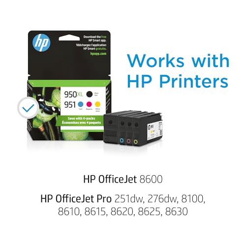 HP 951 950XL Black Ink Cartridge | 600 dpi | HP OfficeJet 8600 Compatible