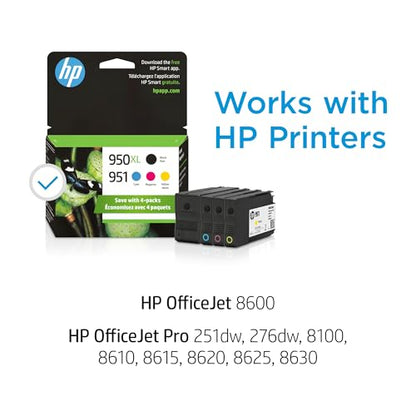 HP 951 950XL Black Ink Cartridge | 600 dpi | HP OfficeJet 8600 Compatible