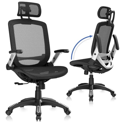 GABRYLLY 22D x 25.2W x 45.3H PF-01 Indoor Ergonomic Mesh Office Chair