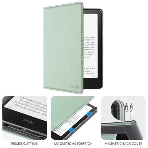 CoBak 7" Kindle Paperwhite 12th Gen 2024 Slim Fit Water Resistant Case with Auto Sleep-Wake Function