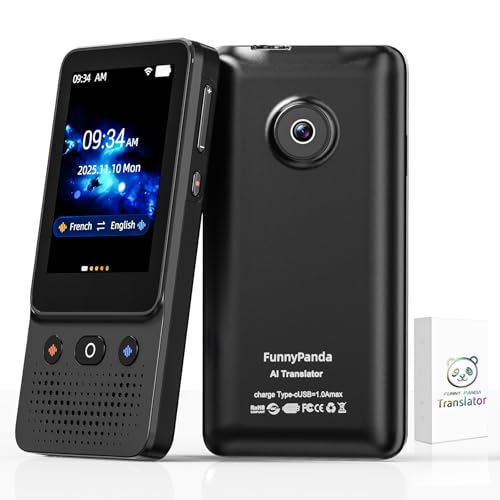 Generic Language Translator Device T21 Portable Two-Way Communication 138 Languages Compact