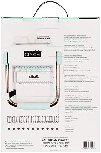 We R Memory Keepers 12 x 9.5 in 0633356710509 Cinch Book Binding Machine Mint