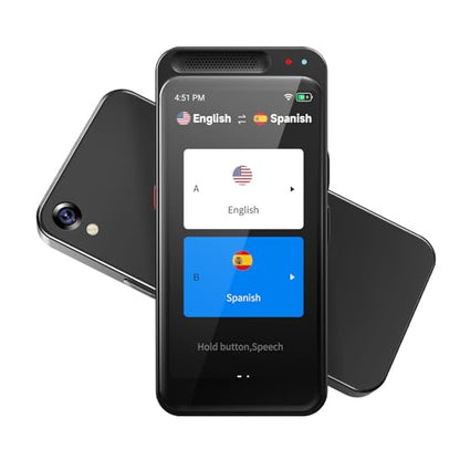 FLTIDUNDI Language Translator Device 5.71 x 3.46 x 1.57 inches 6.7 ounces Offline & Online Translation
