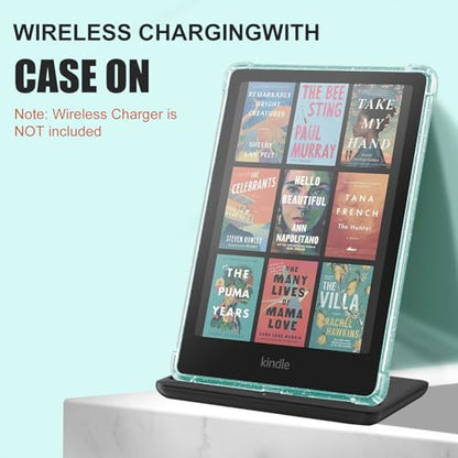 iDLEHANDS Clear Case 7 Inch Kindle Paperwhite 12th Gen Clear Glitter Soft TPU Enclosure