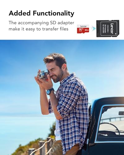 Lexar 64GB Micro SDHC UHS-I Flash Memory Card LMSESXX032G-B2AEU Class 10 V10 A1