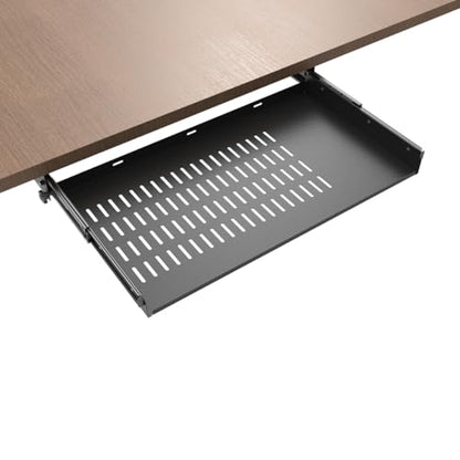 JINGCHENGMEI 21 inch JCM-UNDSK-SHELF Metal Under Desk Laptop Mount