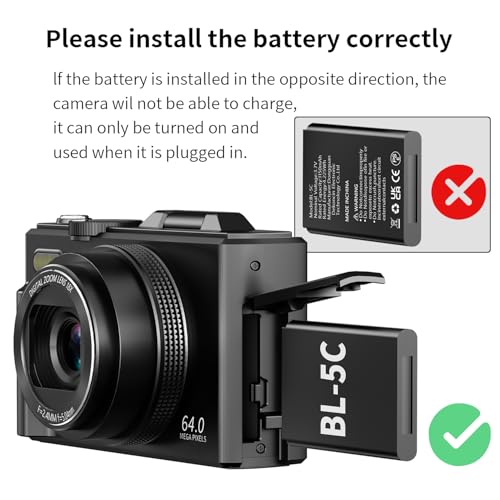 VJIANGER W08 64MP 0.033s - 1s CMOS Digital Camera Point & Shoot
