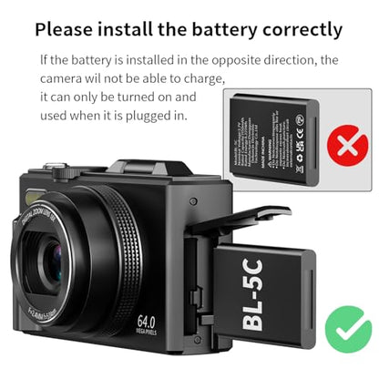 VJIANGER W08 64MP 0.033s - 1s CMOS Digital Camera Point & Shoot