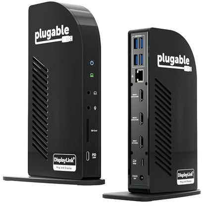 Plugable 13-in-1 USB-C Docking Station UD-ULTCDL 4K HDMI 30Hz Docking Station