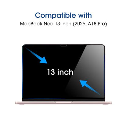amFilm MacBook Neo 13-Inch Screen Protector MBN-13-GLS-BLK 13" 9H Tempered Glass