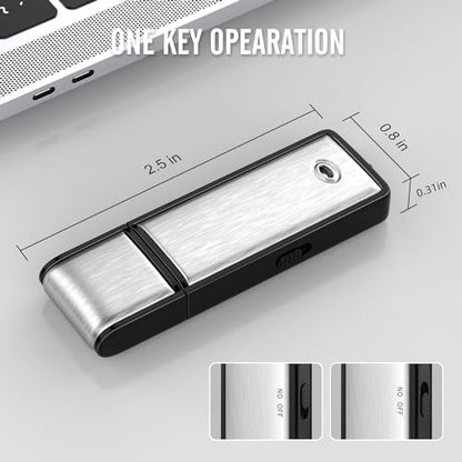 HAKSDOWO 32GB H5456 USB Mono Digital Voice Recorder