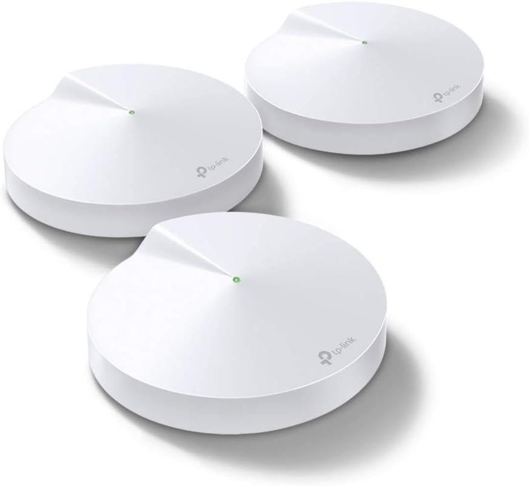 TP-Link Deco M5 3-Pack Mesh Wi-Fi System - Dual-Band, 1300 Mbps, Internal Antennas, 10/100/1000 Mbps Ethernet, Home Networking