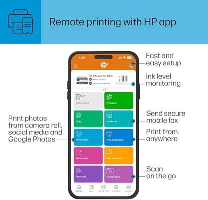 HP OfficeJet Pro 8138e Color Thermal Inkjet Printer ADF 4800 x 1200 dpi