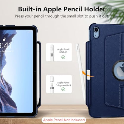 Fintie 11 Inch iPad Case EPAS015-A Hard Faux Leather Navy