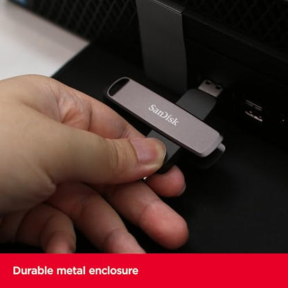SanDisk 512GB SDDDE1-512G-G46 USB Flash Drive, Up to 1,000MB/s Read Speed, Dual USB Type-C and Type-A Connectivity