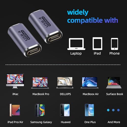 GHQXZT 100W USB C Female to Female Adapter B0D7YXYWV2