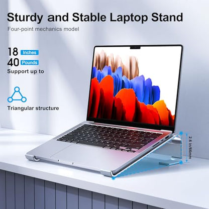 MOKURU 10.2 x 9.8 x 2.6 inches Aluminum Laptop Stand MS3211