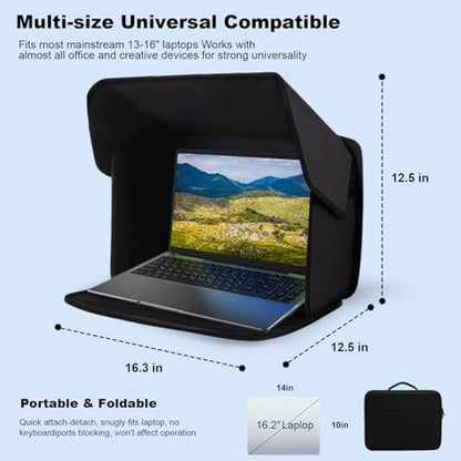 MAMA EVE 16 Inches GL02S Freestanding Sun Shade Hood Laptop