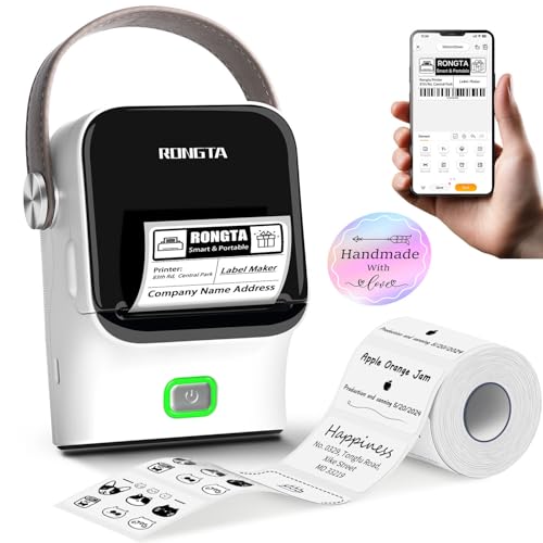 Rongta 2" R22 203 DPI Thermal Label Maker Portable Bluetooth Printer