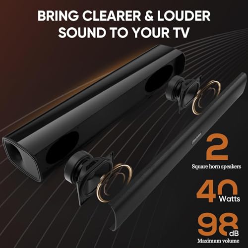 Saiyin DS6301HA Soundbar Wall Mount Stereo Speaker 60 Watts ABS