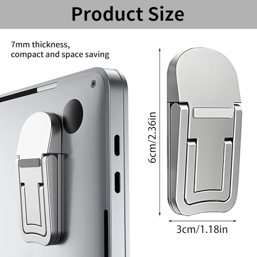Portable Adjustable Laptop Stand Foldable Design Heat Sink Silver
