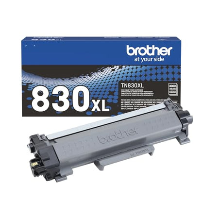 Brother TN830XL Black High Yield Toner Cartridge for Laser Printers - 3000 Page Yield