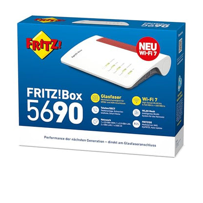 FRITZ! Box 5690 Dual-Band Router 5760 Mbps 4 Ports Wireless Networking