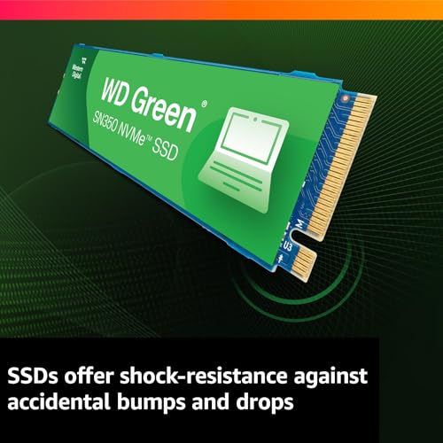 Western Digital 500GB WDS500G2G0C NVMe SSD 2400MB/s PCIe M.2 Solid State Drive