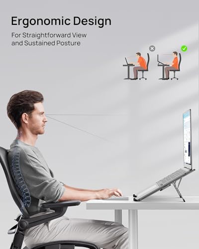 SODI 314 Lightweight Adjustable Laptop Stand Compatible with 10-15.6" Laptops