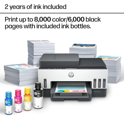 HP Smart Tank 7301 AIO Printer, Inkjet, Color, 4800x1200 dpi, 17 Pounds