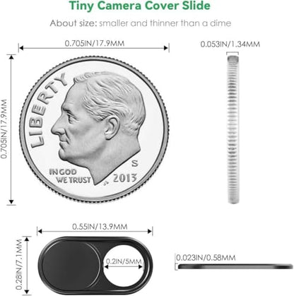 Coverra Ultra Thin Webcam Cover 4.69x2.87x0.28 inch 0.634 ounces