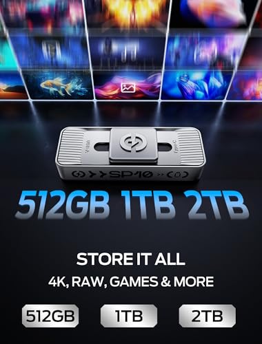 MOVE SPEED 1TB 1050MB/s USB 3.2 Gen 2 Type-C Solid State Drive External Hard Drive