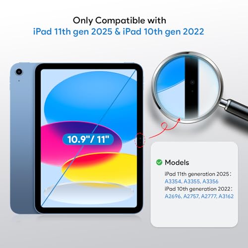 MOBDIK 9.59" L x 6.87" W Matte Tempered Glass Screen Protector for iPad 11th / 10th Generation