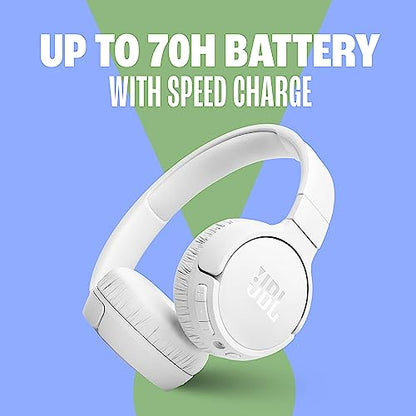 JBL Tune 670NC Wireless On-Ear Headphones Bluetooth 5.3 with Adaptive Noise Cancellation and 70H Battery Life