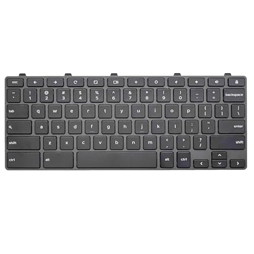 WWGTMC Dell Chromebook 11 3100 3110 3120 5190 USB-A Mechanical Backlit Keyboard QWERTY Black