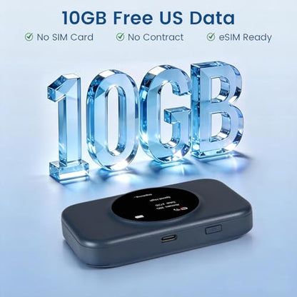 STATELINKER 1 Count S2NA 4G LTE Mobile Hotspot 10GB Free Data 2.4GHz Wireless Data Router
