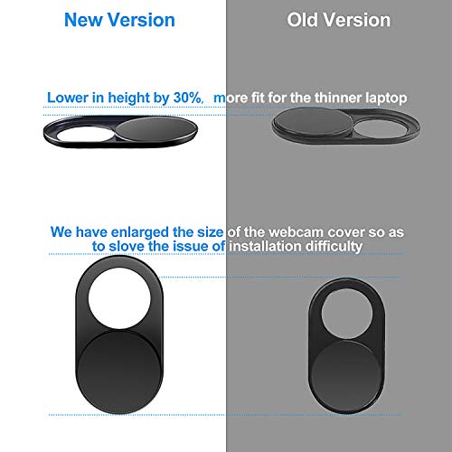 CloudValley 6-Pack WCC-6P Webcam Cover 720p HD USB Manual Focus Black