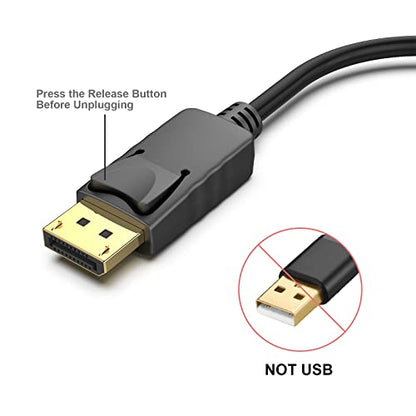BENFEI 4K DisplayPort to HDMI Adapter 3840x2160@30Hz Male to Female Compact Converter
