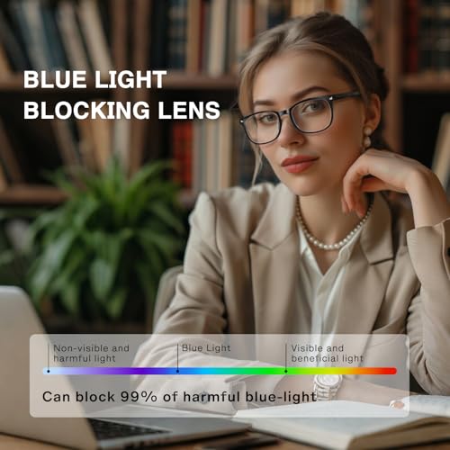 WINTOO Medium WTBL0121-05 Square Full Rim Glasses with 52mm Lens Width