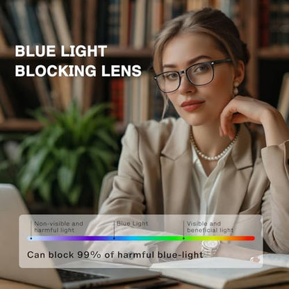WINTOO Medium WTBL0121-05 Square Full Rim Glasses with 52mm Lens Width