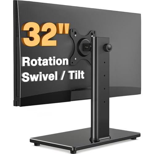 TAVR Single Monitor Stand Model 1 VESA Mount 75x75mm 100x100mm Black