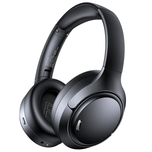 TAGRY Over Ear Headphones A18 Bluetooth 6.0 120 Hours Playtime Active Noise Cancellation